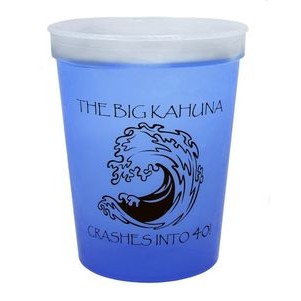 16 oz. Color Changing Smooth Plastic Stadium Cup